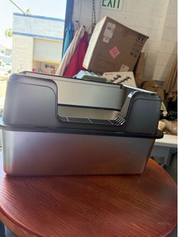 Stainless steel open-top cat litter box, easy to clean, includes scoop (large, black)