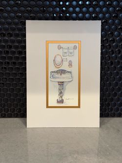 Decorative Matted Artwork Ready to Frame
