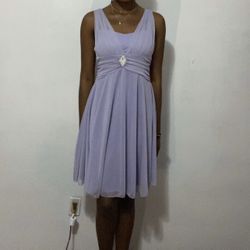 Lilac Chiffon Formal Dress