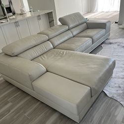 Modani Leather Sectional Sofa