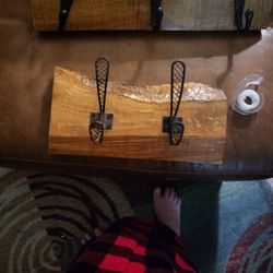 Live Edge Maple Coat Rack