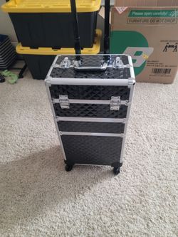 Black Makeup Trolley Cart