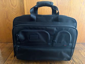 TUMI Alpha Deluxe 2 Wheel Laptop Case Briefcase