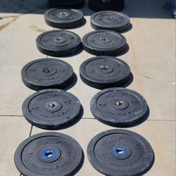 Very Nice Bumper Weight Plates Available 45s 25s 15s 10s-
