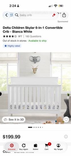 Delta children convertible crib