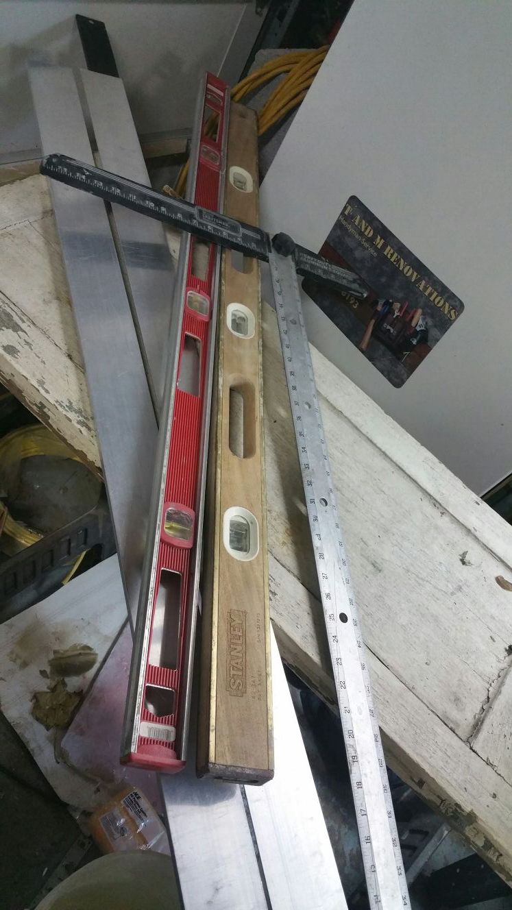 Levels and straight edges