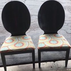 2 Wooden Chairs