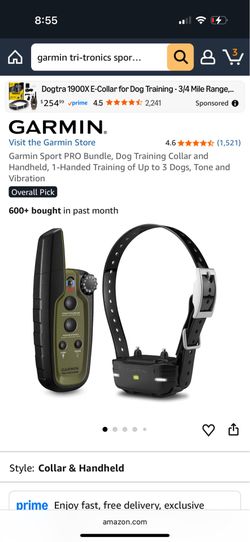 Garmin dog training collar