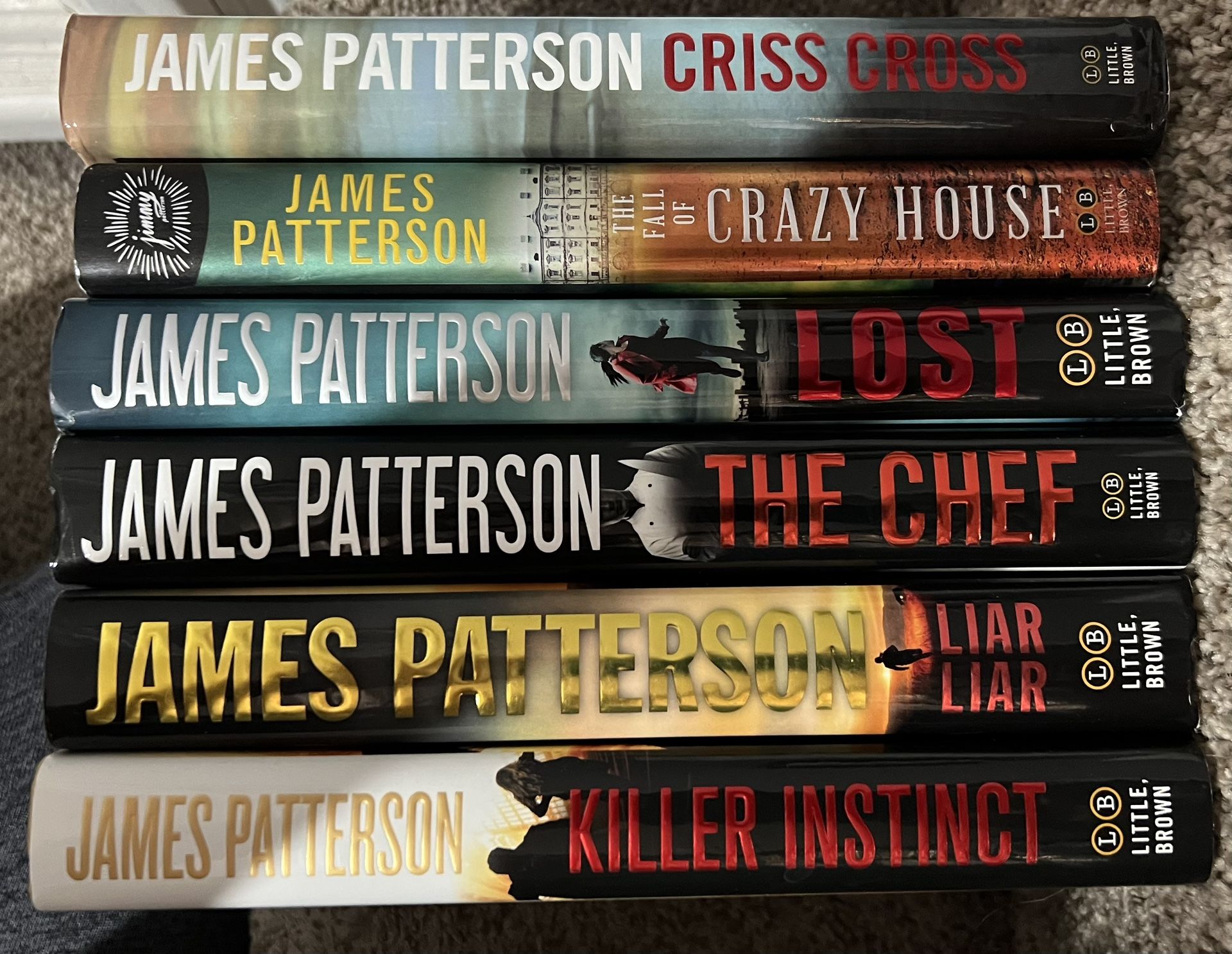 Brand New 6 James Patterson Hardcover Books