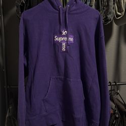 Supreme Cross Box Logo Purple 2020