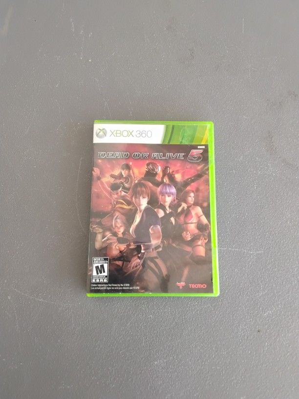 Xbox 360 Game Dead Or Alive 5 In Original Package