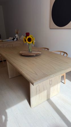 Soleil 74" Dining Table by AllModern /Modern wood dining table 6 seats