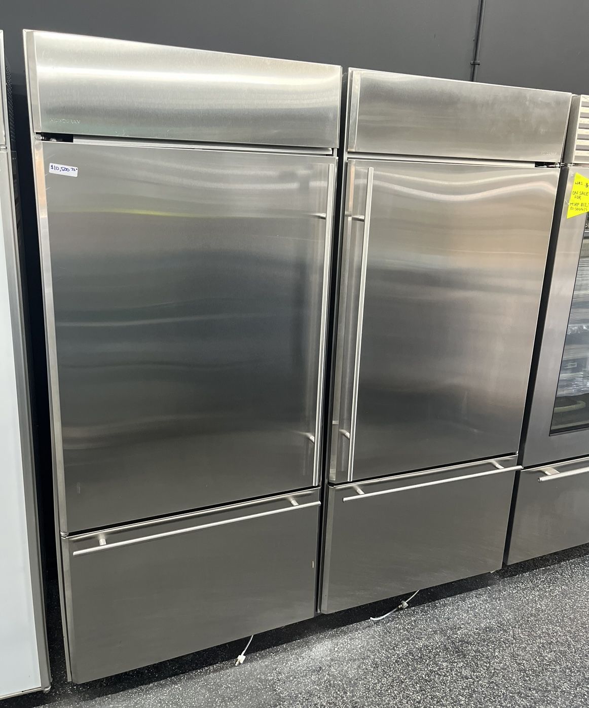 Monogram Stainless Steel Built In Bottom Freezer 72” Set