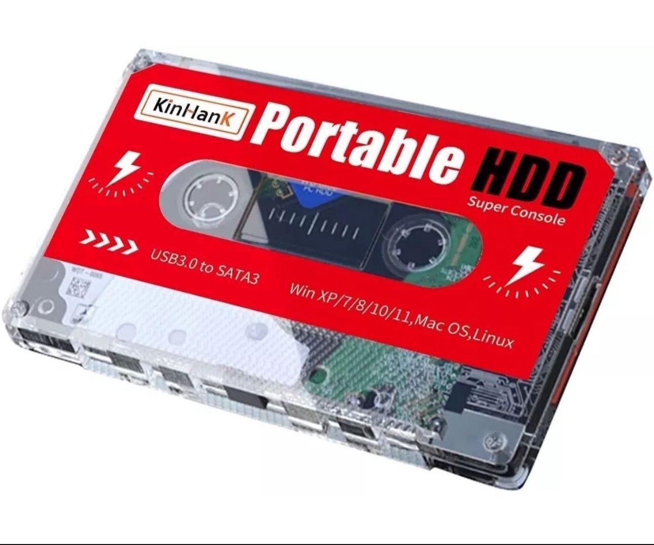 2TB Game Drive USB 3.0 Built in 120000+ Games External Hard Drive Plug&Play