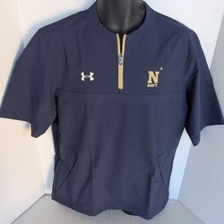 Navy Midshipmen Pullover,  Under Armor,dark navy blue. Large