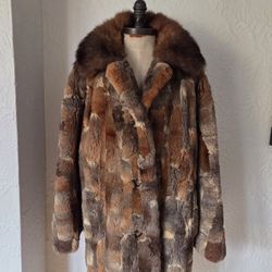 Real Sheared Beaver Fur Coat Unisex Size M-XL NO OFFERS 