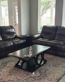 Leather sofa
