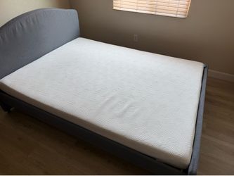 Queen IKEA HAUGA Bed Frame + Lucid Mattress + Free Bedding