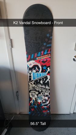 K2 Vandal Progression Series Snowboard 145cm Wide