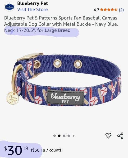 SPORTS FAN DOG COLLARS