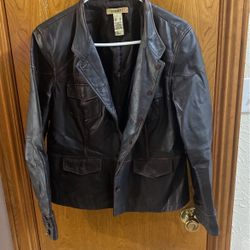 Woman’s Rugged Leather  Jacket L-XL