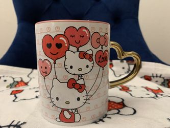 Hello Kitty Heart Mug With Heart Handle