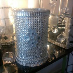 Blinged Out Candle Holder