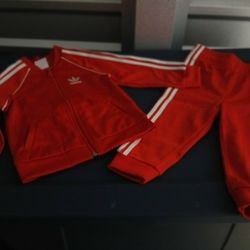 Adidas Sweatsuit (Pants and Sweat Jacket)For Toddlers 12-18months 