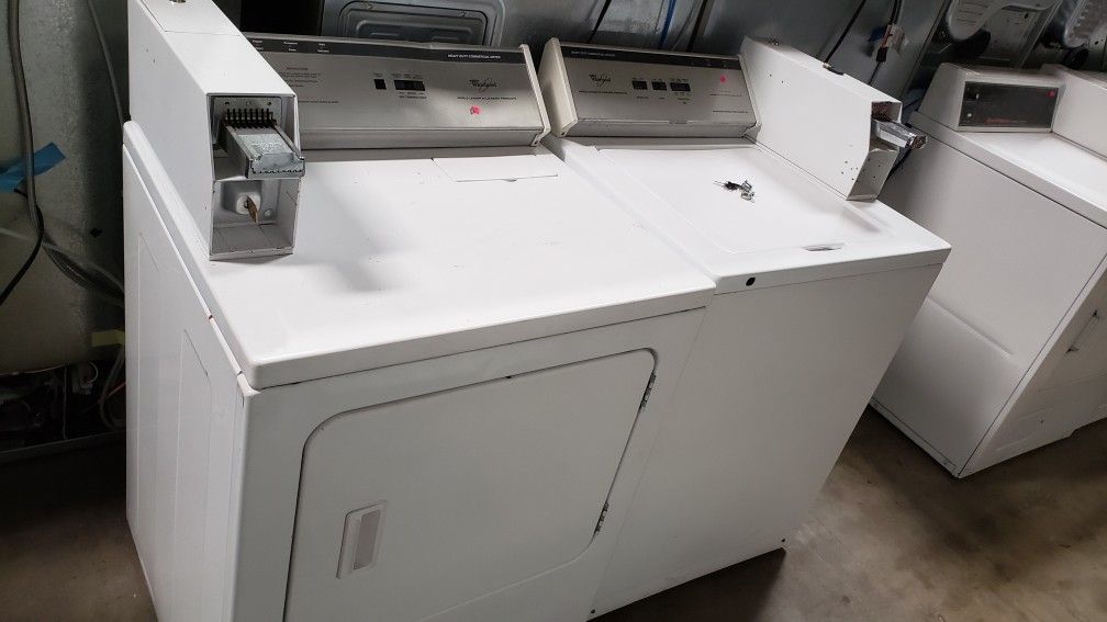WHIRLPOOL COIN OPERATED WASHER AND GAS DRYER KEYS INCLUDED