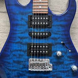 Ibanez Gio GRX70QA Transparent Blue Burst
