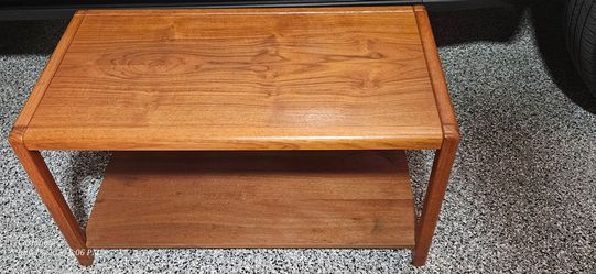Vintage Mid-Century Modern Danish Teak Coffee Table / Media Console