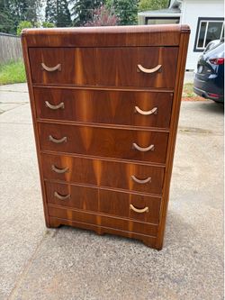 Art deco waterfall dresser