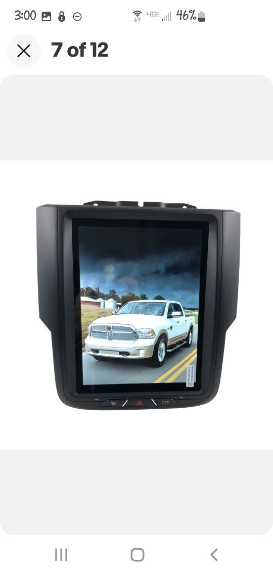2017 Dodge RAM 1500 TESLA STYLE RADIO.