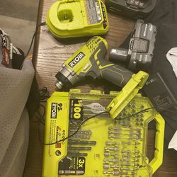 Ryobi Drill Set 
