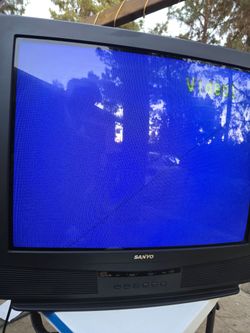 Sanyo AVM-3259G 32in CRT TV + VHS Player Retro Gaming Setup - SoCal Delivery