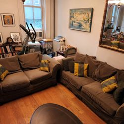 Sleeper sofa and love seat 