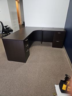 Office Computer Desk With File Cabinet