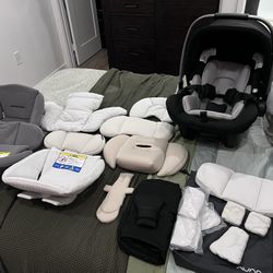 Nuna RX Car Seat, Base, Car Seat Adapter & Accessories 
