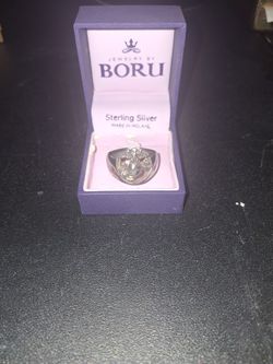 Marines SterlIng Silver Ring.