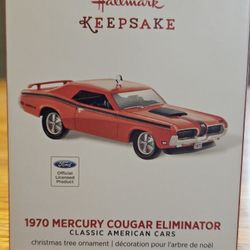 Hallmark Ornament 1970 Cougar Eliminator