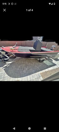 16 Ft Aluminum Boat 50 Horsepower Outboard