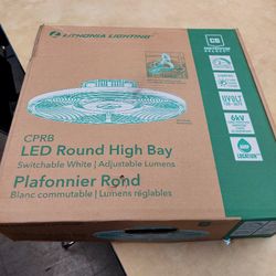 CPRB LED Round High Bay Switchable White/Ajustable Lumens