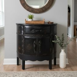 Faux Leather Cabinet