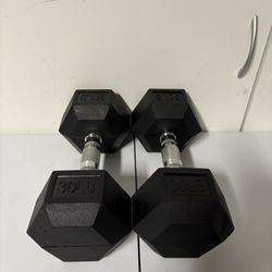 Pair Of 30 Lb Dumbbells 