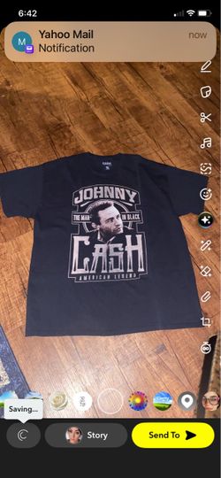 Johnny Cash The Man in Black T-Shirt