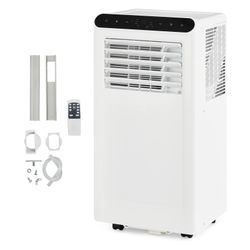 GarveeHome Portable Air Conditioner, 8,000 BTU For Large Room Up To 450 Sq. Ft., Smart AC With Window Kit And 24H Timer, Dehumidifier & Fan Modes, Bed