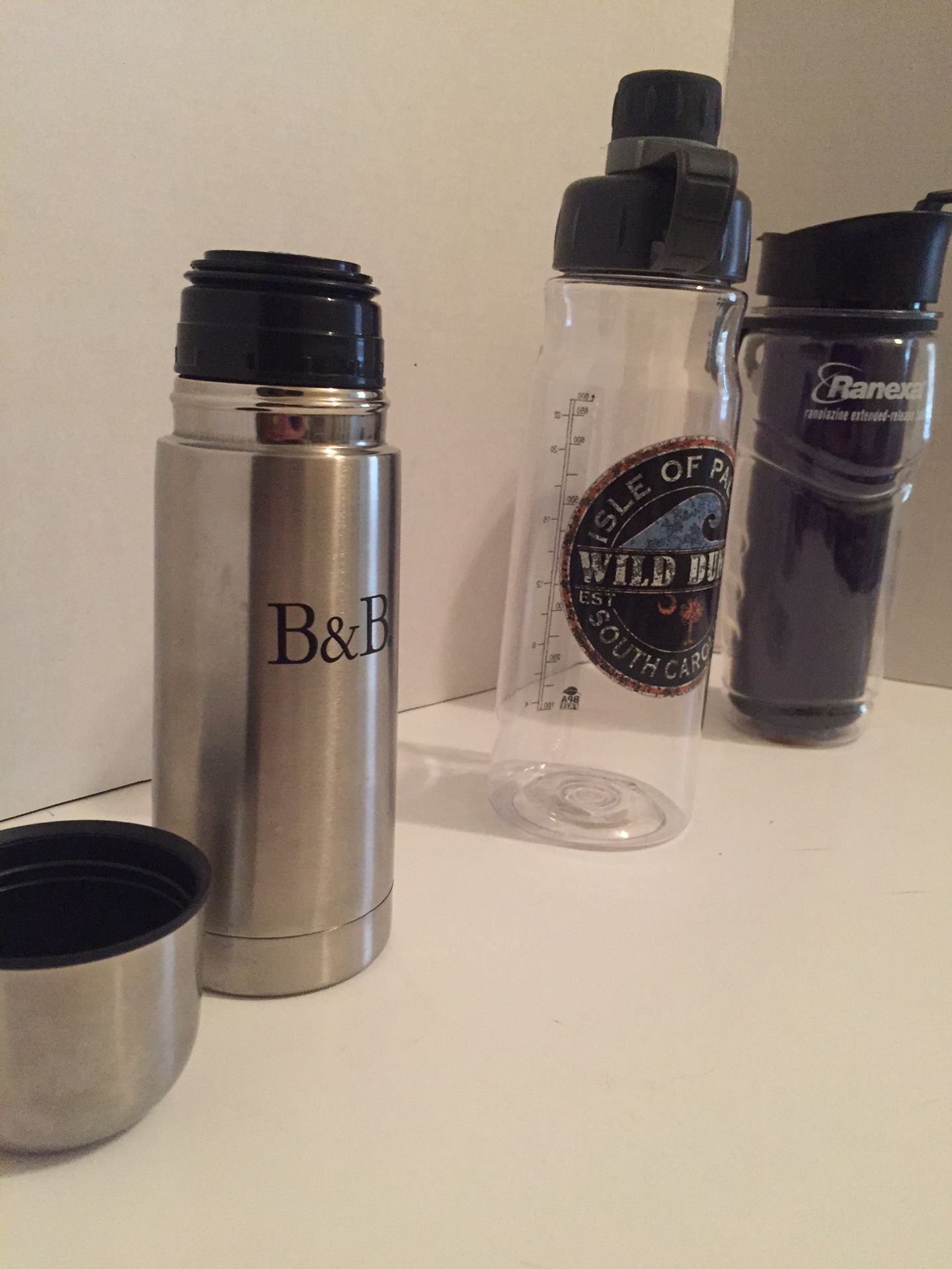 One B&B Thermos One Isle of Palms Water Bottle One Ranexa Water Bottle