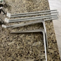 White Shelf Brackets For Your Clóset7 Pieces 