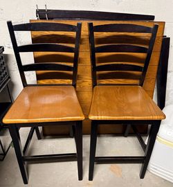 Counter-Height 40” Square Dining Table + 2 Chairs
