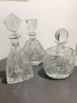 24% Lead Crystal Alcohol/Whisky Decanter Set